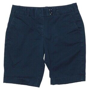 Vineyard Vines Shorts Womens 2 Navy Blue Khaki Bermuda Shorts Mid Rise Summer